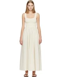 Matteau - Off- Knit & Cotton Maxi Dress - Lyst