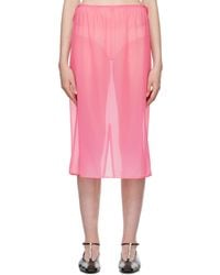 Carven - Sheer Midi Skirt - Lyst