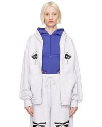 Pushbutton - Crying Eye Zip-Up Hoodie - Lyst