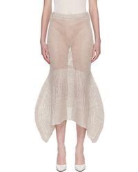 Issey Miyake - Panini Pulled Maxi Skirt - Lyst