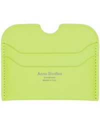 Acne Studios - Green Stamp Card Holder - Lyst