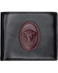 Versace - Roomy Leather Bifold Wallet - Lyst