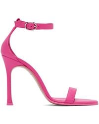 AMINA MUADDI - Pink Kim 90 Heeled Sandals - Lyst