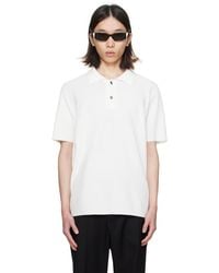 Jacquemus - Les Classiquesコレクション オフホワイト Le Polo Maille ニットポロシャツ - Lyst