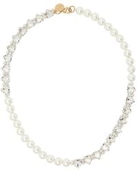 Simone Rocha - Quartet Faux-Pearl & Crystal Heart Necklace - Lyst