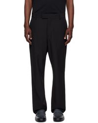 Ferragamo - Pantalon Façon Costume Noir - Lyst