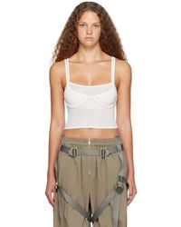 Dion Lee - White Serpent Tank Top - Lyst