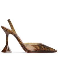 AMINA MUADDI - Holli Glass Sling 95 Heels - Lyst