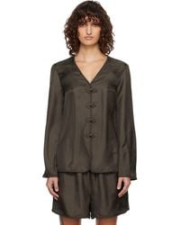 Rohe - Pankou Closure Silk Blouse - Lyst
