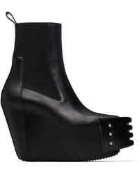 Rick Owens - Temple Grilled Wedge Beatle Chelsea Boots - Lyst
