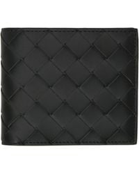 Bottega Veneta - Khaki Intrecciato Bi-Fold Wallet - Lyst