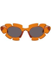Loewe - Orange Flower Sunglasses - Lyst