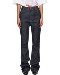 Acne Studios - Graphic-Embroidered Jeans - Lyst