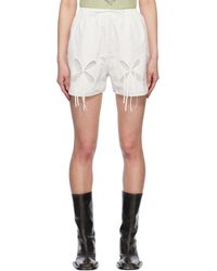 Duran Lantink ストライプ ショートパンツ レッド | Lyst