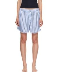 Skims - Woven Shine Lace Boxer Shorts - Lyst