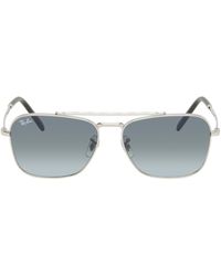 Ray-Ban - Lunettes de soleil caravan argentées - Lyst