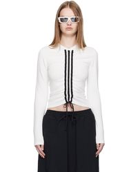 Y-3 - Fitted Cinch Long Sleeve T-Shirt - Lyst