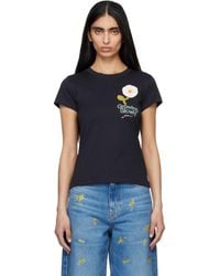 Ganni - Baby Fit Crochet Patch T-Shirt - Lyst