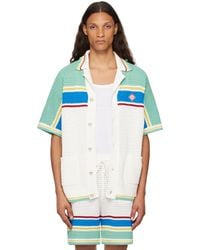 CASABLANCA - Crochet Tennis Shirt - Lyst