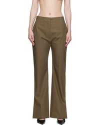 Studio Nicholson - Taupe Mitra Trousers - Lyst