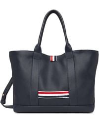 Thom Browne - Small Soft Grain Leather Tool Tote - Lyst