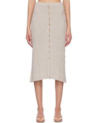 Baserange - Loulou Midi Skirt - Lyst