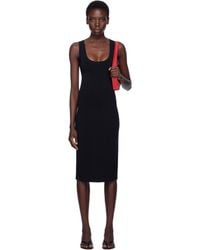 TOTEME - Robe Débardeur Midi Courte Noire - Lyst