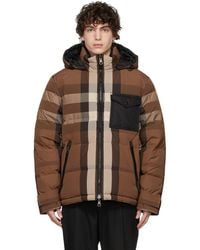 Burberry - Reversible Down Check Puffer Jacket - Lyst
