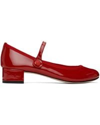 Repetto - Red Rose Mary Janes Heels - Lyst