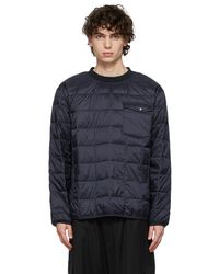 Taion Quilted Down Pullover - Blue