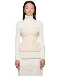Jean Paul Gaultier - Off- Corset Turtleneck - Lyst