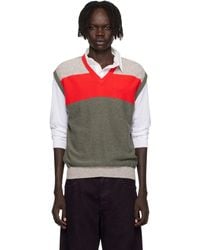 Eckhaus Latta - Taupe & Racer Vest - Lyst