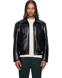 Marni - Buffed Leather Jacket - Lyst