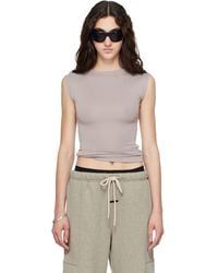Fear Of God - Taupe Soft Rib Fitted Tank Top - Lyst
