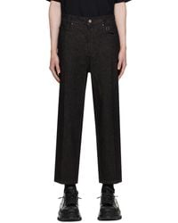 WOOYOUNGMI - Black Straight Jeans - Lyst