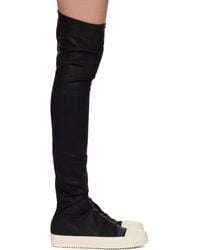 Rick Owens - Hollywood High-Sock Sneaks Tall Boots - Lyst