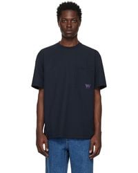 WOOYOUNGMI - Navy Patch Pocket T-shirt - Lyst