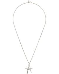 Emanuele Bicocchi - Double Cross Necklace - Lyst