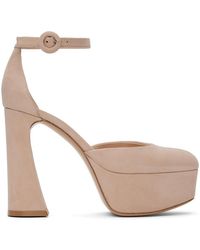 Gianvito Rossi - Beige Holly D'orsay Heels - Lyst