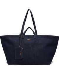 A.P.C. - Cabas Drummer Brun Clair - Lyst