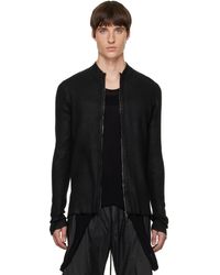 Julius - Pull Skinny Noir À Glissière - Lyst