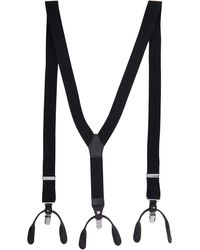 Yohji Yamamoto 2way Suspenders - Black