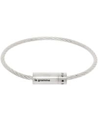 Le Gramme - シルバー Le 9g Cable ブレスレット - Lyst
