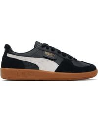PUMA - Black Palermo Leather Sneakers - Lyst