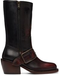 Dries Van Noten - Buckled Leather Boots - Lyst