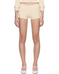 GUIZIO - Knit Scallop Shorts - Lyst