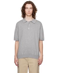 Another Aspect - Polo 'another polo shirt 3.0' gris - Lyst