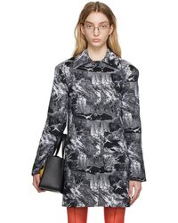 Puppets and Puppets - Jacquard Coat - Lyst