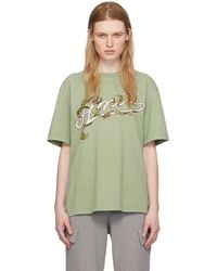 Amiri - T-shirt vert à logo modifié - Lyst