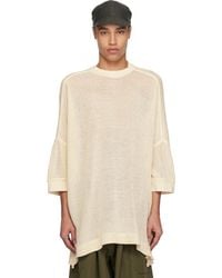 Jan Jan Van Essche - オフホワイト O-Project Boubou メッシュ ジャージ Tシャツ - Lyst